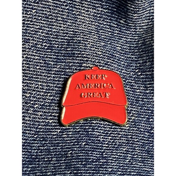 Keep America Great Hat Lapel Shirt Motorcycle Cap Blouse Jacket Pin W/back Trump - Picture 5 of 9